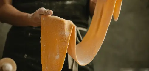 Tagliolini freschi fatti in casa senza macchina